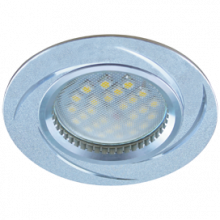 Светильник Ecola MR16 DL3181 GU5.3 встр. литой (скрытый крепеж лампы) матовый Хром/Алюм Вихрь 23x78