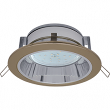 Встраиваемый потолочный светильник Ecola GX53 H2R 220V GX53 чернёная бронза 58*125