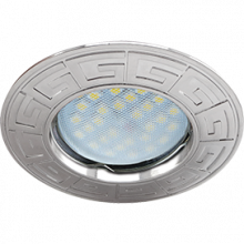 Ecola MR16 DL110А GU5.3 Светильник встр. литой Антик Хром 24x86