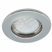 Светильник Ecola Light MR16 DL90 встраиваемый плоский Хром 30x80 - 2 pack