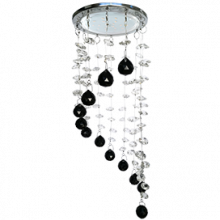 Ecola GX53 H4 5354 Glass Круг "Хрустальная нить" Прозрачный и Черный / Хром 330x105 (к+)