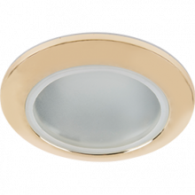 Ecola MR16 DL80 GU5.3 светильник встр. влагозащищенный IP65 золото 32x93