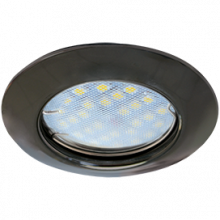 Светильник Ecola Light MR16 DL92 встраиваемый выпуклый  Черный Хром 30x80 - 2 pack