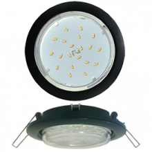 Ecola GX53 5355 Встраиваемый Легкий Черный (светильник) 25x106