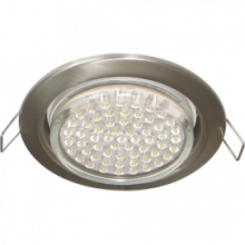 Ecola GX53 H4 светильник встраив. без рефл. satin chrome  38х106 - 2 pack