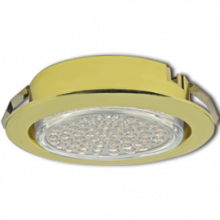 Ecola GX53 DL Светильник Встраиваемый (для тверд.пов. и мебели Золото 26х103