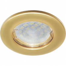 Ecola Light MR16 DL90 GU5.3 Светильник встр. плоский Перламутровое золото 30x80